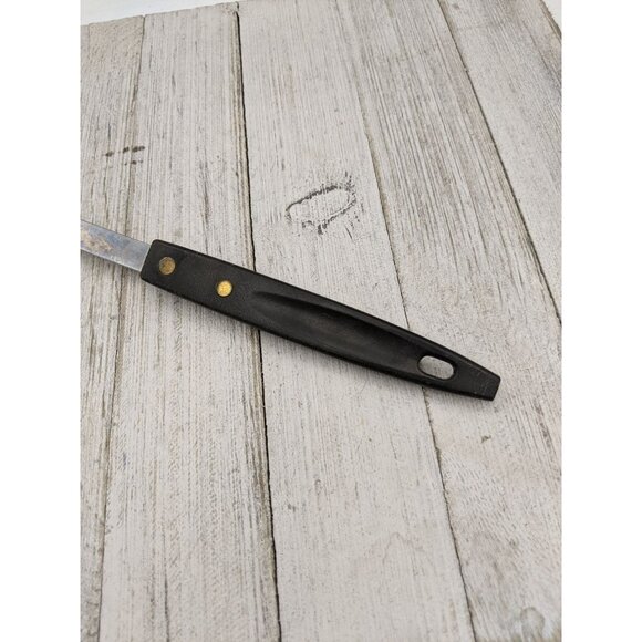 Vintage Stainless Steel USA Kitchen Ladle  11" Black Handle - Picture 2 of 7